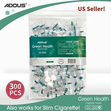 Adous 300 Tobacco Cigarette Filter Tips Bulk 3Pk of 100pcs Filter Out Tar & Nic picture