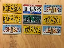 Alaska license plate 9 EXPIRED PLATES 2014 - 2019 picture