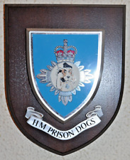 HM Prison Dogs plaque shield picture