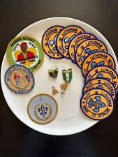 VINTAGE BOY SCOUT LOT OF PATCHES AND MEDALS, PINS AND SUCH 1977-2000 picture