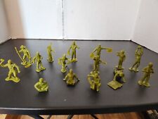 MArx Boys Camp Figures-Green-Assorted Poses-Reissue-Lot of 16  picture