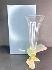 Daum Soliflor Arum Crystal Bud Vase - Original Box - #01466 (France) picture