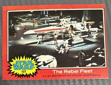 1977 Topps Star Wars Red #127 “The Rebel Fleet” Card. picture