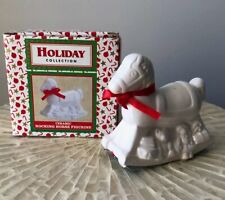 Vintage Holiday Collection Ceramic Rocking Horse Figurine, NIB picture
