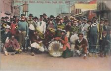 Ackley, IA: 1907 Sauer-Kraut Days Festival Band - Vintage Iowa Postcard picture