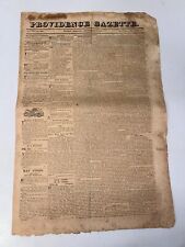 Providence Gazette September 18, 1820 Vol LVI No. 2996 (Vol 1 No. 75) Newspaper picture