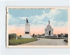 Postcard Minnesota & Pennsylvania Monuments Gettysburg Pennsylvania USA picture