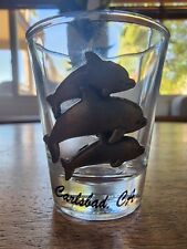 RARE Carlsbad, CA 3D Raised 3x Dolphin Shot Glass picture
