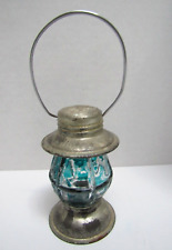 VINTAGE 1940'S METAL & GLASS 3/4 OZ. RR LANTERN CANDY CONTAINER BY AVOR CO. picture
