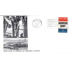 1965 Pope Paul VI Arrives at Kennedy Airport Jamaica NY Postal Cover TI5-PC1 picture