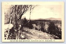 Postcard Top Hog Back Mountain Marlboro Vermont Artvue picture