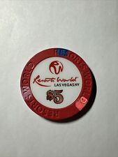Las Vegas Resort World Casino $5 Chip — Uncirculated picture