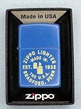 Zippo Seal Design 46173 Sky Blue Matte Zippo Lighter NEW picture