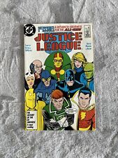 JUSTICE LEAGUE 1 NM 1987 1st MAXWELL LORD Key DC COMICS Keith Giffen Gunn Movie picture