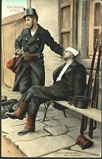 WWI Postcard Belgian Soldier,Head Wound,Bandage,
