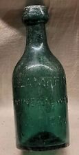 TEAL NEW YORK UTICA LAMPPIN LAMPPIN'S MINERAL WATER SODA IRON PONTIL BOTTLE picture