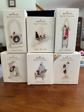 Hallmark 2006 Lot of 6 ornaments from the Winter Garden collection EUC picture