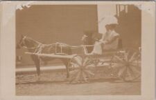 Floral Decorated Horse Carriage Lawton Oklahoma 1910s? RPPC Postcard picture
