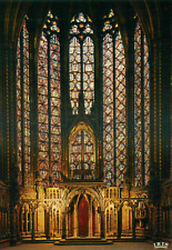 Paris La Sainte-Chapelle Stained Glass Windows Upper Chapel 6 x 4 Postcard picture