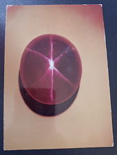 vtg postcard  138 Ct Rosser Reeves Star Ruby Museum of Natural History unposted picture
