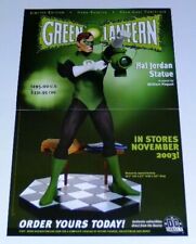2003 Green Lantern 17 by 11 inch DC Comics Direct Hal Jordan statue promo POSTER picture