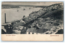 c1905 Ship Landing Buildings The Upper Larbour Queenstown Unposted Postcard picture