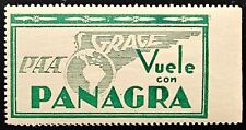 Vintage PAA GRACE Panagra PAN AMERICAN AIRLINE luggage label picture