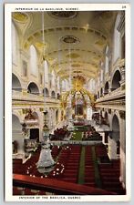 Interior Basilica Quebec Canada PC UNP Unused VTG Vintage picture