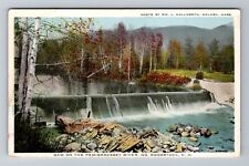 Woodstock MA-Massachusetts, Dam on Pemigewasset River, Vintage Postcard picture