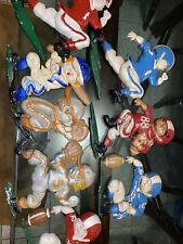 Vintage Metal Football & Baseball Players Plaques (8) Boys Room Wall Hanging Dec picture