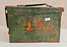 Old Empty Army/Military Solid Built Bullets Carrying Box/Container Collectible picture