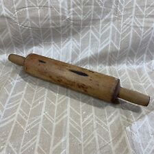 Vintage Solid Wood One Piece 18” Rolling Pin Rustic Farmhouse Kitchen Primitive picture