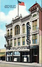 Vintage Postcard - Odd Fellows Hall Denver Colorado Union Lodge 1 Le Moine's  picture