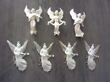 Angels Cherubs with Musical Instruments Christmas Holiday Ornaments Lot of 7 picture