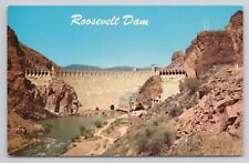 Postcard Roosevelt Dam Scenic View Petley picture
