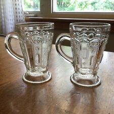 Jewel With Dewdrop Pattern Pair Of Toy /Small Handled  Glasses -AKA Kansas picture