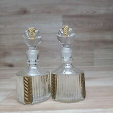 Vintage German Glass or Crystal Perfume Bottles (Pair) picture