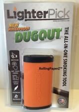 New ORANGE LIGHTERPICK Tobacco Dugout Smoking System - Water Tight & Smell Proof picture