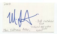 Marc Saltzman Signed 3x5 Index Card Autographed Signature Author Journalist picture