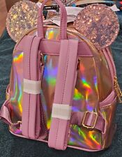 Disney Loungefly Mini Backpack Pink irresdecent RARE BNWT picture