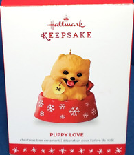 2016 Puppy Love Pomeranian Dog Hallmark Series Ornament picture