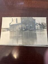 Vintage 1913 Flood Markle Indiana Postcard picture