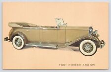 Transportation~Golden 1931 Pierce Arrow Autos Museum Morrilton AR~Vintage Postca picture