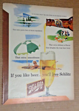 Vintage Print Ad -1952 for Schlitz Beer and Old Spice Aftershave picture