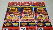 3 Lot Rare Super Circus Carnival Sideshows Cirque Risque Tickets Showboat AC NJ picture