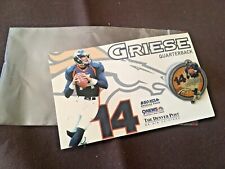 Brian Griese #14 Quarterback Denver Broncos Football Lapel Pin  picture