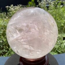 TOP 15.77LB Natural rainbow clear Quartz sphere Crystal Ball reiki Healing QW27 picture