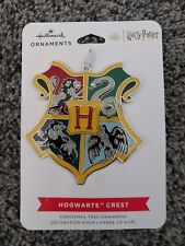 Hallmark 2021 HOGWARTS SHIELD Harry Potter Metal Enamel Christmas Ornament New picture