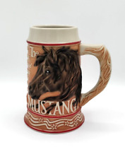 THE MUSTANG Beautiful 3-D Ceramic Tom O'Brien's American Animal Stein 2001 picture