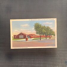 Vtg. Curteich Postcard Commercial Center Camp Perry Ohio Lake Erie Art Colortone picture